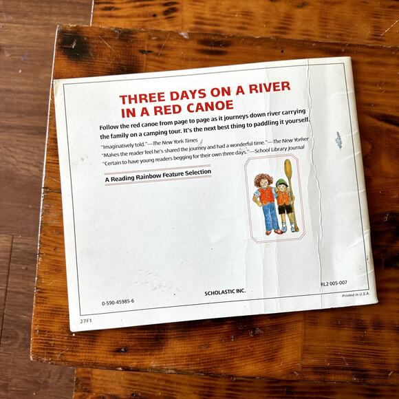 Vintage 1992 Three Days On A River In A Red Canoe Paperback Book - Picture 8 of 9